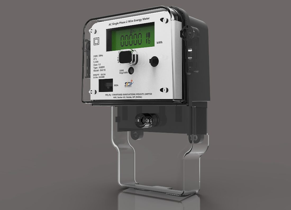 Single phase static energy meter