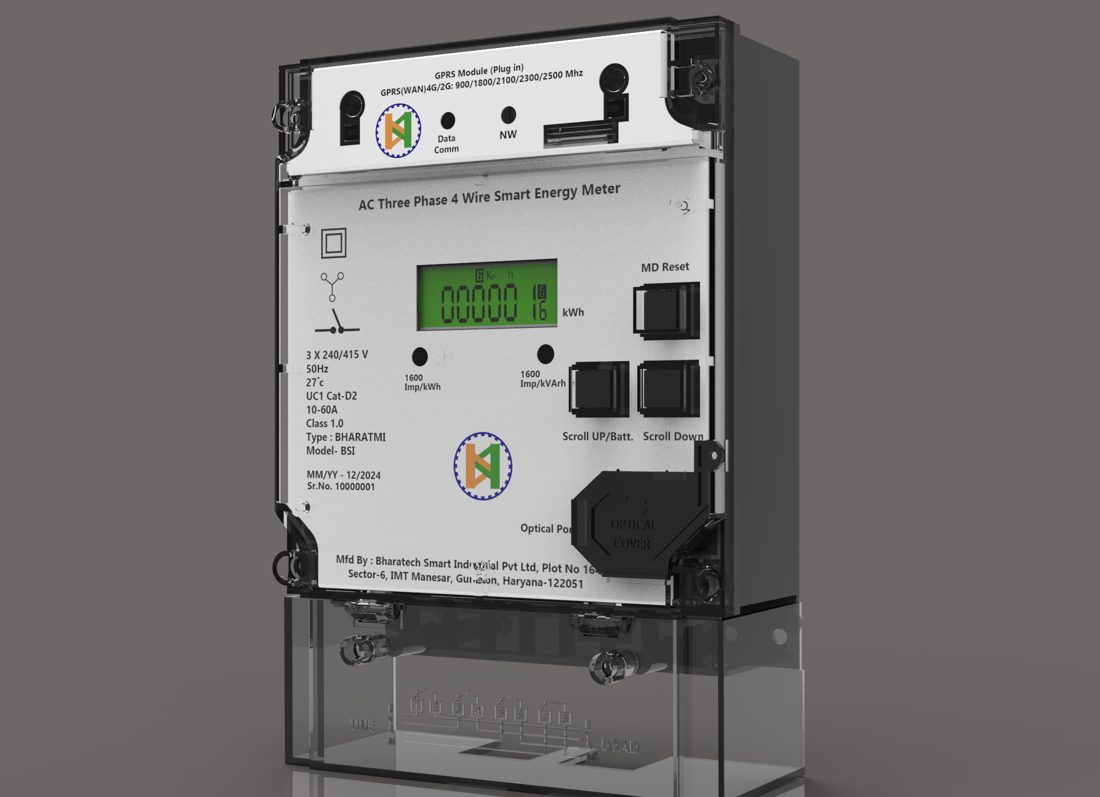 Three phase smart energy meter